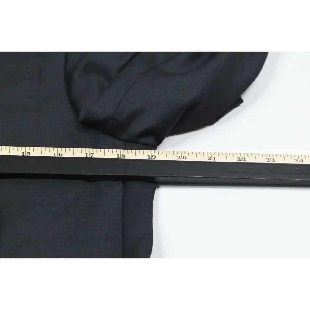 ALLSAINTS Karlsen Blazer Mens 36S Gray Two-Button 100% Wool Slim Fit